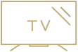 A close-up of a television screen displaying the 